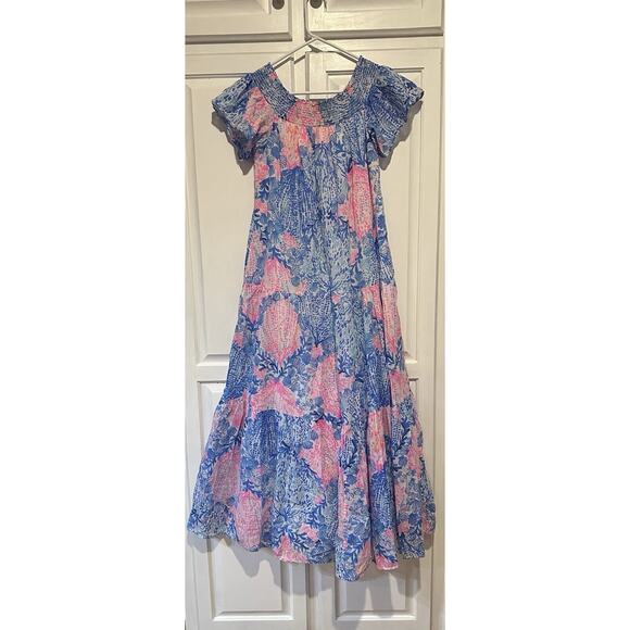 Lilly Pulitzer Dezi Maxi Dress Sway With Me Size Small Rare Euc Resort Coastal - Picture 2 of 14